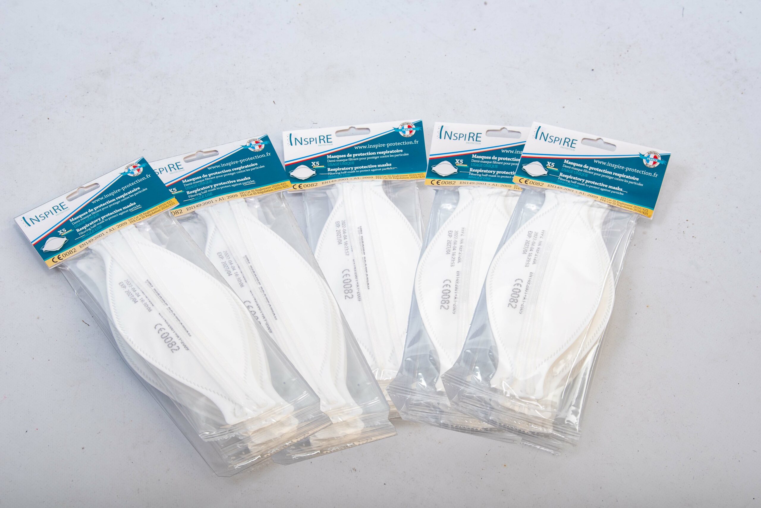 Masques de protection respiratoire - 3 pans - FFP2 NR / FFP3 NR – Image 3
